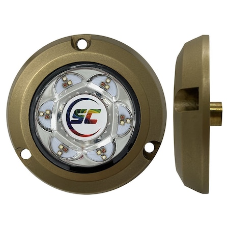 Shadow-Caster Led Lighting Shadow-Caster SC2 Series Bronze Surface Mount Underwater Light - Full-Color SC2-CC-BZSM